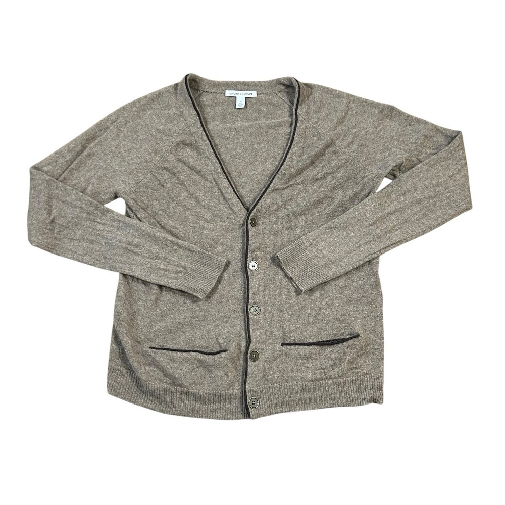 Autumn Cashmere Cardigan Women's 100%‎ Pure Cashmere Brown Size Medium